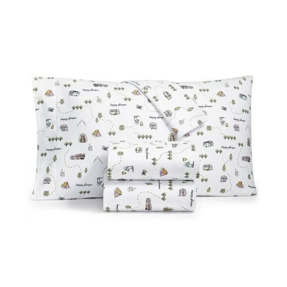 WHIM by Martha Stewart Collection Flannel Cotton 4-PC. Full Sheet Set - Picture 2 of 2